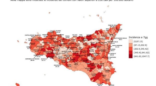 Covid, in Sicilia lieve incremento dei contagi