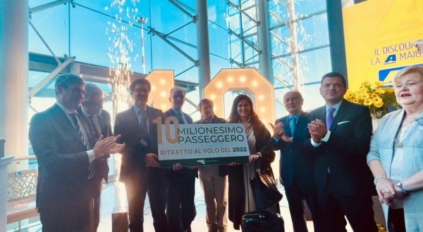 Aeroporto di Catania, raggiunti 10 milioni di passeggeri nel 2022