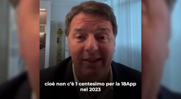 Manovra, Renzi “Il governo azzera i fondi per il bonus 18App”