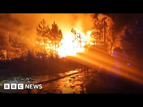 Southern Ukraine hit by strikes from both sides of war – BBC News