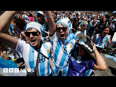 Argentina celebrates World Cup victory – BBC News