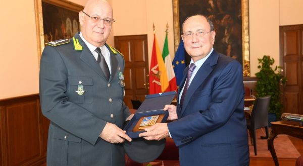 Schifani incontra il generale Lorusso della Guardia di Finanza