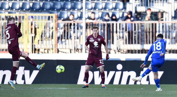 L’Empoli spreca, il Torino rimonta: 2-2 al “Castellani”