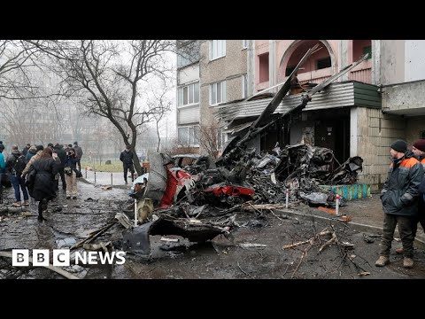 Ukraine’s President Zelensky pays tribute to Ukraine helicopter crash victims – BBC News