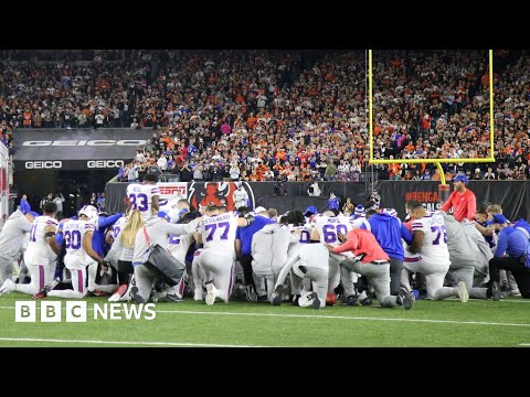 NFL star Damar Hamlin suffers cardiac arrest during primetime game – BBC News