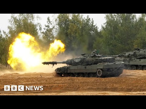 Ukraine pleads for German tanks ahead of defence talks – BBC News