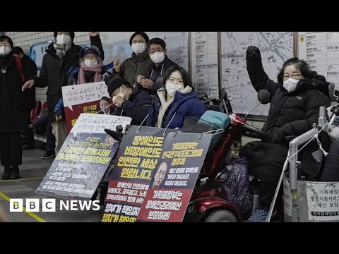 South Korea disability activists sued by subway bosses for causing ‘major disruption’ – BBC News