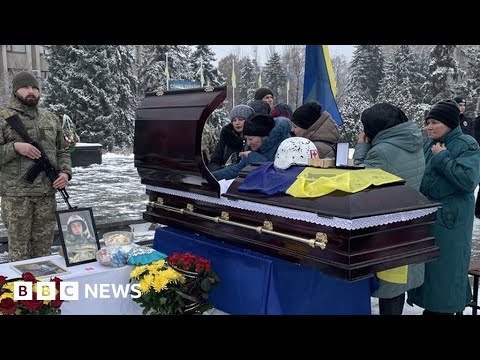 Ukrainian body collector’s funeral held – BBC News