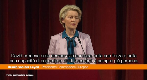 Von der Leyen  “Sassoli non avrebbe mai tollerato la corruzione”