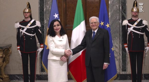 Mattarella incontra la presidente del Kosovo