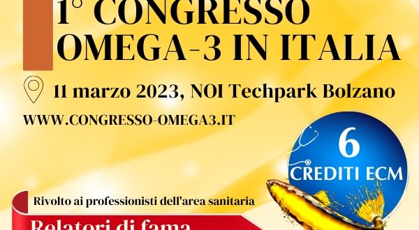 L’11 marzo il primo Congresso in Italia sugli acidi grassi omega-3