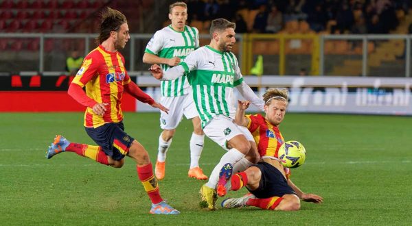 Sassuolo corsaro a Lecce, decisivo un gol di Thorstvedt