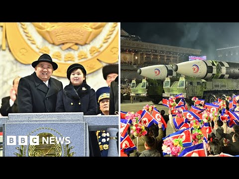 North Korea parades largest long-range missile array – BBC News