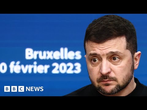 Ukraine’s President Zelensky asks EU leaders for fighter jets – BBC News