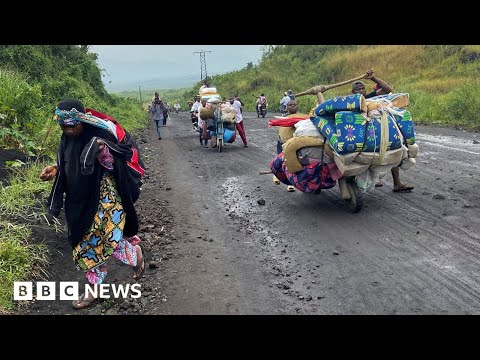 Civilians flee homes in Democratic Republic of Congo as M23 rebel group advance – BBC News