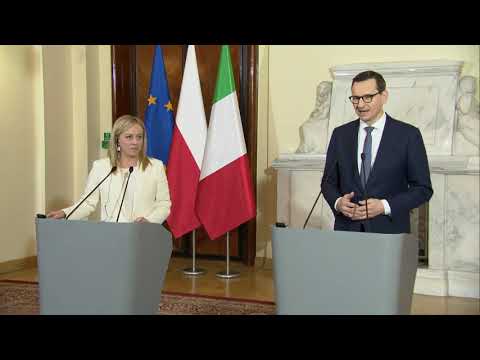 Varsavia, dichiarazioni alla stampa Meloni – Morawiecki