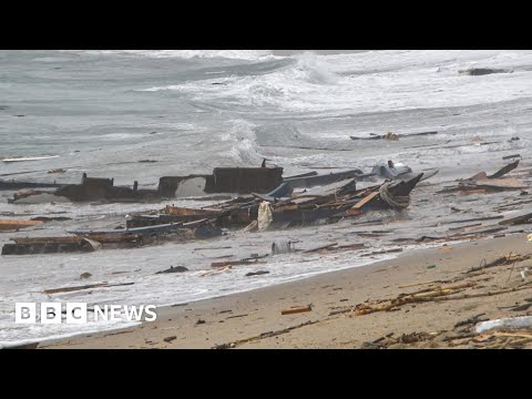 Migrant boat sinks off Italy coast killing dozens of people – BBC News