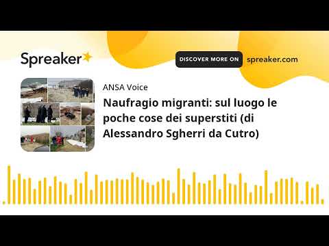 Naufragio migranti: sul luogo le poche cose dei superstiti (di Alessandro Sgherri da Cutro)