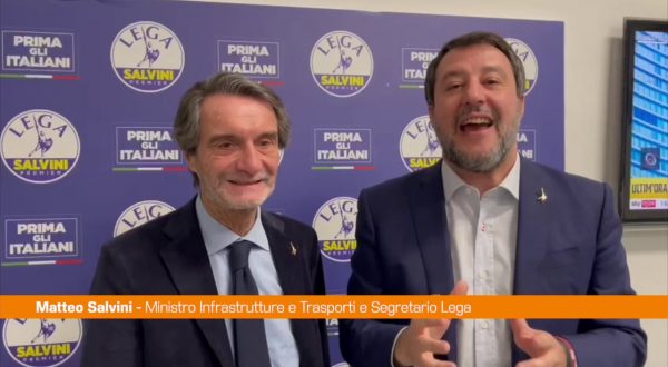 Regionali, Salvini “Lega e Fontana riconfermati a furor di popolo”