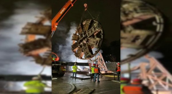 La talpa gigante della M4 di Milano in mostra alla Triennale