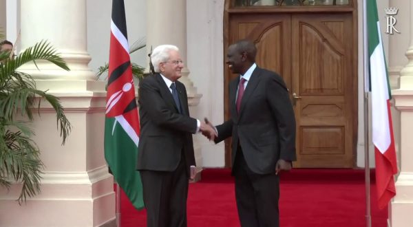 Mattarella a Nairobi incontra il presidente del Kenya