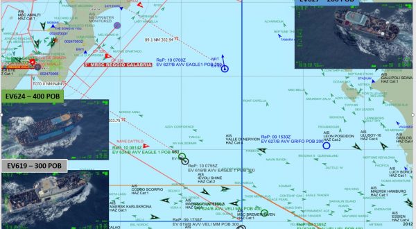 Guardia Costiera “Mille migranti in pericolo al largo della Calabria”