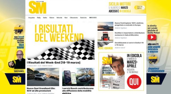 Sicilia Motori, on line il nuovo sito siciliamotori.it