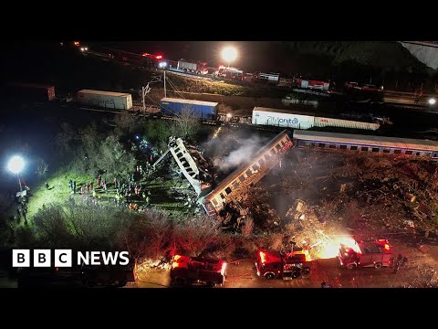 Dozens dead after trains collide in northern Greece – BBC News