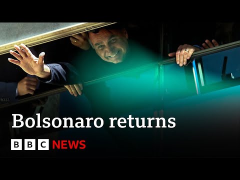 Bolsonaro returns to Brazil after self-imposed exile – BBC News