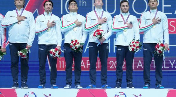 Ginnastica artistica, Italia oro europeo a squadre uomini