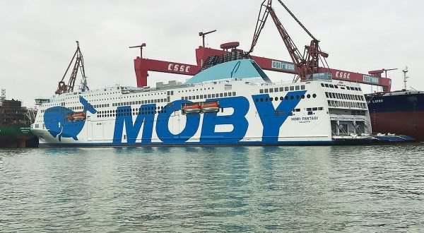 Consegnato a Moby il traghetto passeggeri più grande al mondo