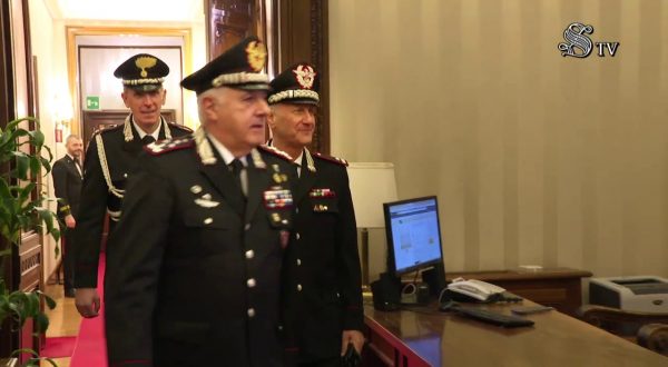 Senato, La Russa riceve il comandante dei Carabinieri Luzi