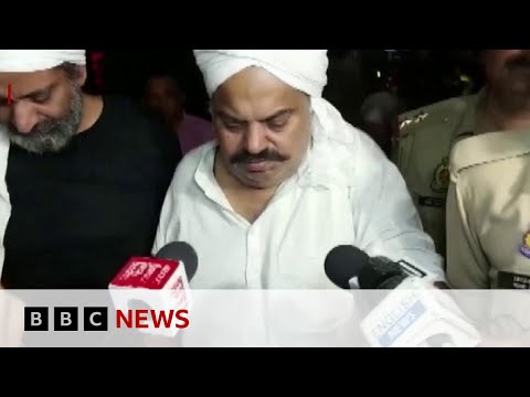 Moments before former Indian MP Atiq Ahmed shot dead live on TV – BBC News