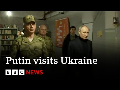 Ukraine: Vladimir Putin visits occupied region to meet Russian military, Kremlin says – BBC News