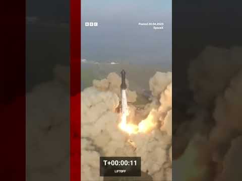 Elon Musk’s SpaceX Starship rocket explodes minutes after launch #Shorts #Starship #ElonMusk