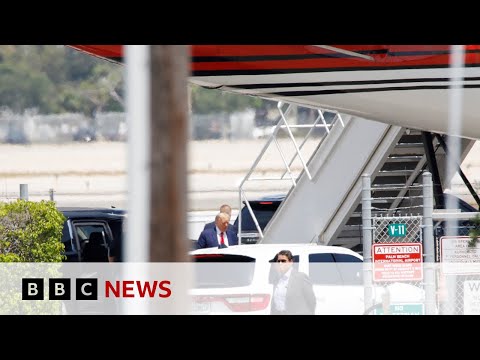 Donald Trump starts journey from Florida to New York to face criminal charges – BBC News