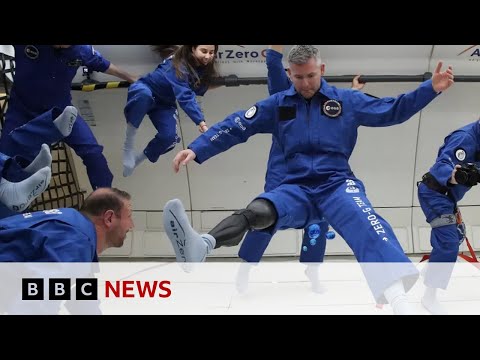 World’s first disabled astronaut takes part in flying exercise – BBC News