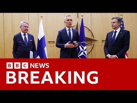 Nato’s border with Russia doubles as Finland joins alliance  – BBC News