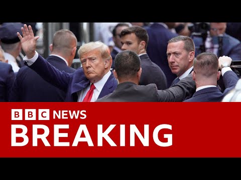 Donald Trump arrives at New York court to be placed under arrest – BBC News