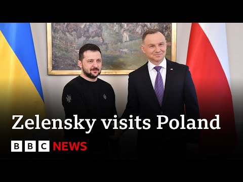 Ukraine’s President Zelensky visits Poland – BBC News