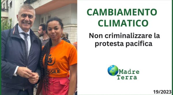 Madre Terra – Clima, non sia criminalizzata la protesta pacifica