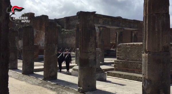 Scavi di Pompei, controlli dei carabinieri contro le attività illecite