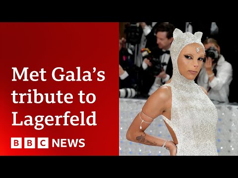 Met Gala 2023: Stars celebrate fashion designer Karl Lagerfeld – BBC News