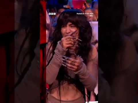 Moment Sweden’s Loreen wins Eurovision 2023 #Shorts #Eurovision #BBCNews