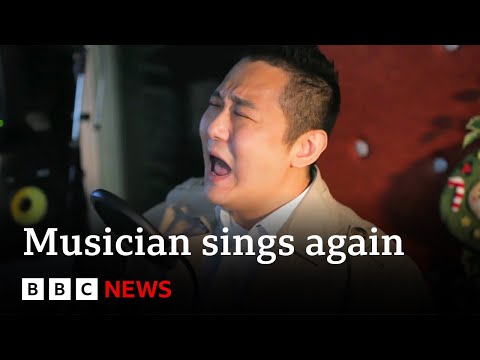 Paralysed musician regains singing voice with new technology – BBC News