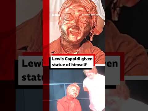 “It’s quite weird looking, but I like it.” #LewisCapaldi #Music #Scotland #Shorts #BBCNews