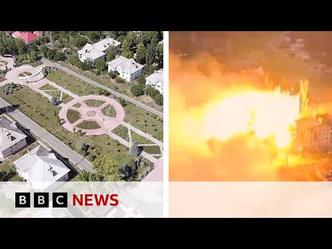 Battle for Bakhmut: Images of city before and after fighting – BBC News