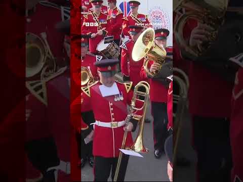 Troops arrive in London ahead of King Charles’s Coronation #Shorts #BBCNews #Coronation