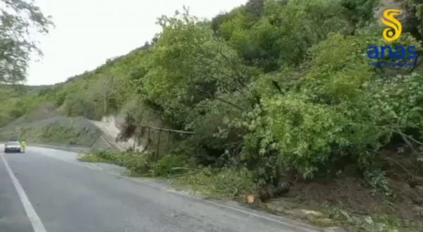 Il fiume Lamone in piena a Mezzano, le immagini