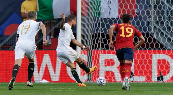 Azzurri ko all’88°, Spagna in finale di Nations League